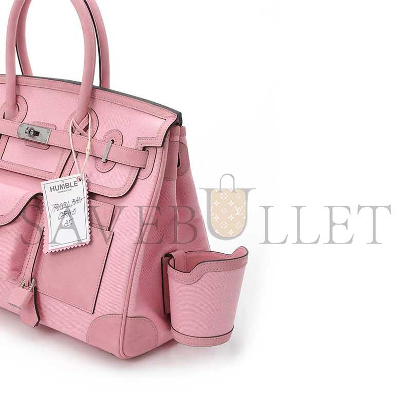 H**mes MASTER TRAVEL BAG CARGO 35 PINK 360784 (25*20*13cm)